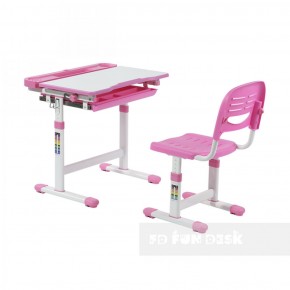 Комплект парта + стул трансформеры Cantare Pink в Покачах - pokachi.mebel-74.com | фото