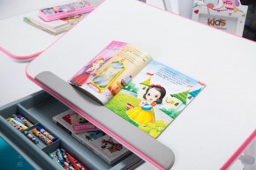 Парта-трансофрмер Amare Pink с выдвижным ящиком в Покачах - pokachi.mebel-74.com | фото