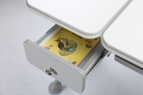 Парта-трансформер Amare II Grey с надстройкой и выдвижным ящиком в Покачах - pokachi.mebel-74.com | фото