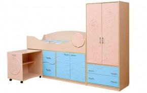 Набор мебели для детской Юниор -12.2 (700*1860) МДФ матовый в Покачах - pokachi.mebel-74.com | фото