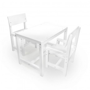 Детский растущий комплект стол и два стула  Я САМ "Лофт" (Белый, Белый) в Покачах - pokachi.mebel-74.com | фото