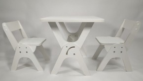 Детский растущий стол-парта и два стула Я САМ "Умка-Дуо" (Белый) в Покачах - pokachi.mebel-74.com | фото