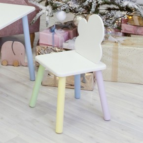 Детский стул Облачко (Белый/Белый/Цветной) в Покачах - pokachi.mebel-74.com | фото