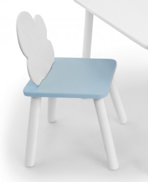 Детский стул Облачко (Белый/Голубой/Белый) в Покачах - pokachi.mebel-74.com | фото