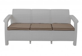 Диван Yalta Premium Sofa 3 Set (Ялта) белый (+подушки под спину) в Покачах - pokachi.mebel-74.com | фото