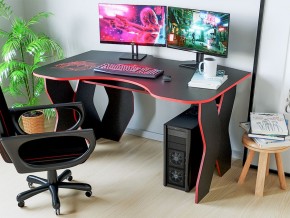 Компьютерный стол КЛ №9.0 (Черный/Красный) в Покачах - pokachi.mebel-74.com | фото