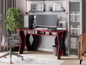 Компьютерный стол КЛ №9.0 (Черный/Красный) в Покачах - pokachi.mebel-74.com | фото