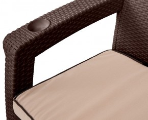 Комплект кресел Yalta Premium Double Seat (Ялта) шоколадный (+подушки под спину) в Покачах - pokachi.mebel-74.com | фото
