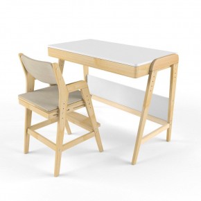 Комплект растущий стол и стул с чехлом 38 попугаев «Вуди» (Белый, Береза, Беж) в Покачах - pokachi.mebel-74.com | фото