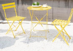 Комплект садовой мебели OTS-001R (стол + 2 стула) металл в Покачах - pokachi.mebel-74.com | фото