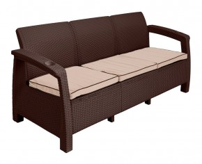 Комплект уличной мебели Yalta Premium Terrace Triple Set (Ялта) шоколадный (+подушки под спину) в Покачах - pokachi.mebel-74.com | фото