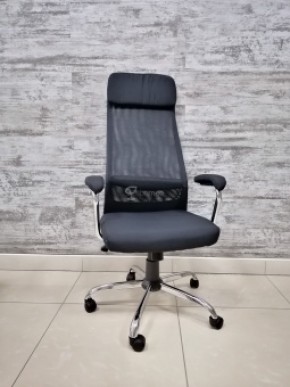 Кресло Barneo K-115 для персонала (черная ткань, черная сетка) в Покачах - pokachi.mebel-74.com | фото