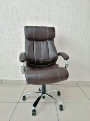 Кресло Barneo K-303 для руководителя (коричневая экокожа) в Покачах - pokachi.mebel-74.com | фото