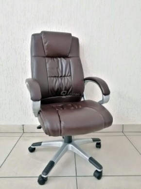 Кресло Barneo K-6 для руководителя (коричневая экокожа) в Покачах - pokachi.mebel-74.com | фото