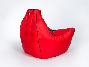 Кресло бескаркасное Авто (Красное с черной полосой) в Покачах - pokachi.mebel-74.com | фото