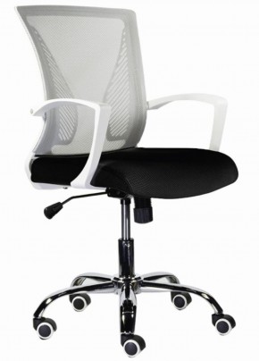 Кресло BRABIX "Wings MG-306" (пластик белый, хром, сетка, серое/черное) 532010 в Покачах - pokachi.mebel-74.com | фото