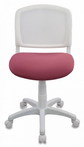 Кресло детское Бюрократ CH-W296NX/26-31 белый TW-15 розовый 26-31 в Покачах - pokachi.mebel-74.com | фото
