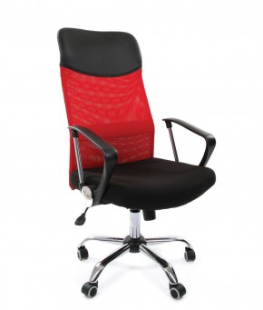 Кресло для руководителя CHAIRMAN 610 N (15-21 черный/сетка красный) в Покачах - pokachi.mebel-74.com | фото