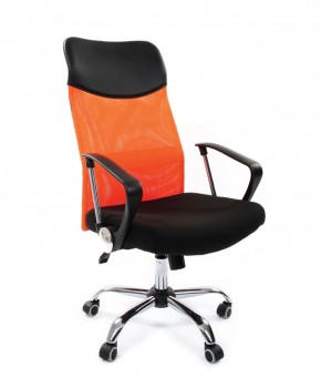 Кресло для руководителя CHAIRMAN 610 N (15-21 черный/сетка оранжевый) в Покачах - pokachi.mebel-74.com | фото