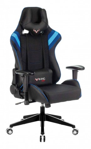 Кресло игровое Бюрократ VIKING 4 AERO BLUE черный/синий в Покачах - pokachi.mebel-74.com | фото