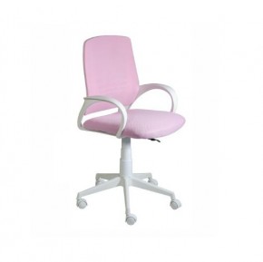 Кресло Ирис White сетка/ткань розовая в Покачах - pokachi.mebel-74.com | фото