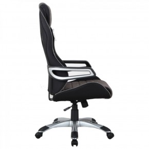 Кресло компьютерное BRABIX Techno GM-002 (ткань) черное/серое, вставки белые (531815) в Покачах - pokachi.mebel-74.com | фото