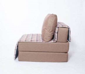 Кресло-кровать бескаркасное Харви (коричневый-квадро беж) в Покачах - pokachi.mebel-74.com | фото