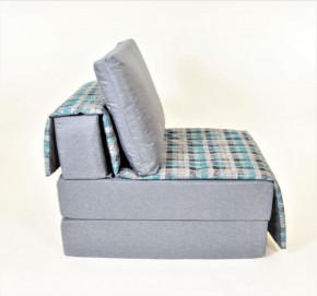 Кресло-кровать бескаркасное Харви (серый-квадро азур) в Покачах - pokachi.mebel-74.com | фото