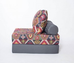 Кресло-кровать-пуф бескаркасное Прайм (мехико серый-графит) в Покачах - pokachi.mebel-74.com | фото