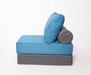 Кресло-кровать-пуф бескаркасное Прайм (синий-графит (Ф)) в Покачах - pokachi.mebel-74.com | фото