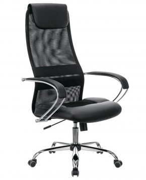 Кресло офисное BRABIX PREMIUM "Stalker EX-608 CH" (хром, ткань-сетка/кожзам, черное) 532091 в Покачах - pokachi.mebel-74.com | фото