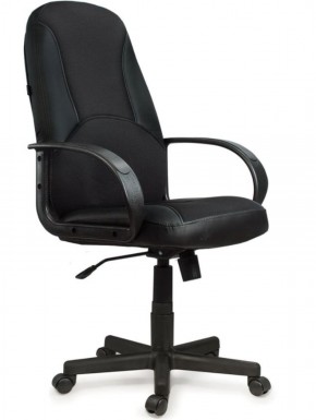 Кресло офисное BRABIX "City EX-512" (кожзам черный, ткань черная) 531407 в Покачах - pokachi.mebel-74.com | фото