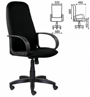 Кресло офисное BRABIX "Praktik EX-279" (ткань/кожзам, черное) 532017 в Покачах - pokachi.mebel-74.com | фото
