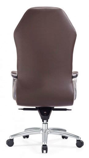 Кресло руководителя Бюрократ _AURA/BROWN коричневый в Покачах - pokachi.mebel-74.com | фото