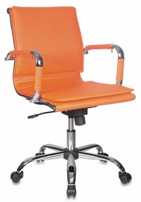 Кресло руководителя Бюрократ CH-993-LOW/ORANGE оранжевый в Покачах - pokachi.mebel-74.com | фото