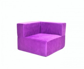 Кресло-угловое-модуль бескаркасное Тетрис 30 (Фиолетовый) в Покачах - pokachi.mebel-74.com | фото