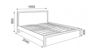 Кровать 1.6 М07 Стандарт с основанием Беатрис (Орех гепланкт) в Покачах - pokachi.mebel-74.com | фото