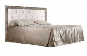 Кровать 2-х спальная(1,6 м)Тиффани Premium черная/серебро с мягким элементом со стразами с подъемным механизмом (ТФКР-2[3][7](П) в Покачах - pokachi.mebel-74.com | фото