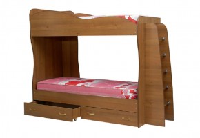 Кровать детская 2-х ярусная Юниор-1 (800*2000) ЛДСП в Покачах - pokachi.mebel-74.com | фото