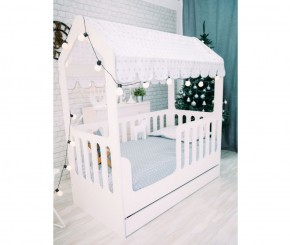 Кровать-домик с ящиком 800*1600 (Белый) в Покачах - pokachi.mebel-74.com | фото