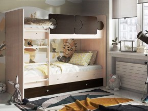 Кровать двухъярусная "Тетрис" (латы) с бортиками + ящики в Покачах - pokachi.mebel-74.com | фото