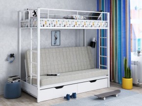 Кровать двухъярусная с диваном "Мадлен-ЯЯ" с ящиками в Покачах - pokachi.mebel-74.com | фото