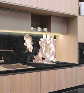 Кухонный фартук со столешницей (А-05) в едином стиле (3050 мм) в Покачах - pokachi.mebel-74.com | фото