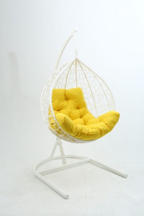 Подвесное кресло Бароло (белый/желтый) в Покачах - pokachi.mebel-74.com | фото