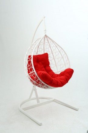 Подвесное кресло Бароло (белый/красный) в Покачах - pokachi.mebel-74.com | фото