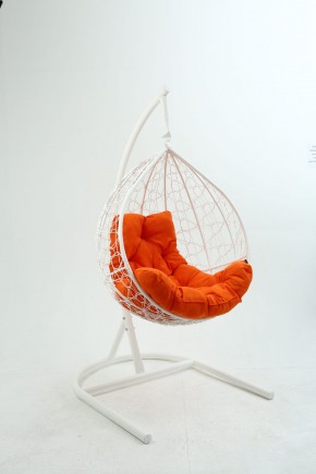Подвесное кресло Бароло (белый/оранжевый) в Покачах - pokachi.mebel-74.com | фото