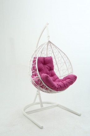 Подвесное кресло Бароло (белый/розовый) в Покачах - pokachi.mebel-74.com | фото