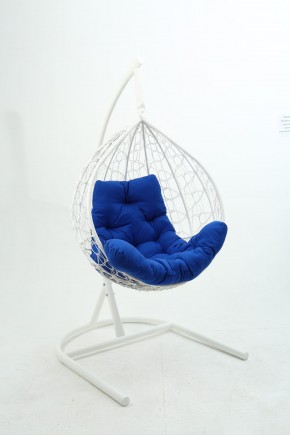 Подвесное кресло Бароло (белый/синий) в Покачах - pokachi.mebel-74.com | фото