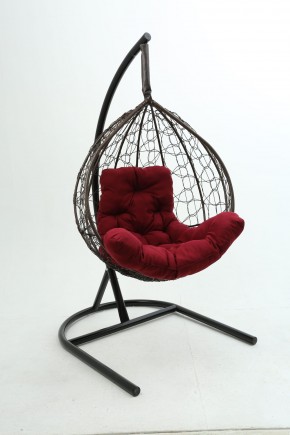 Подвесное кресло Бароло (коричневый/бордо) в Покачах - pokachi.mebel-74.com | фото