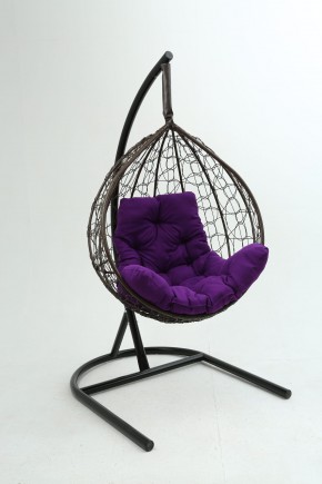 Подвесное кресло Бароло (коричневый/фиолетовый) в Покачах - pokachi.mebel-74.com | фото